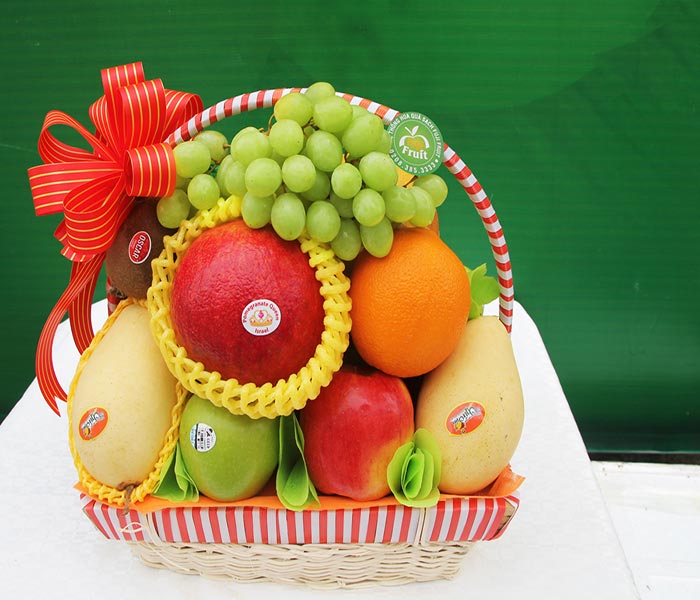 cách làm giỏ hoa quả